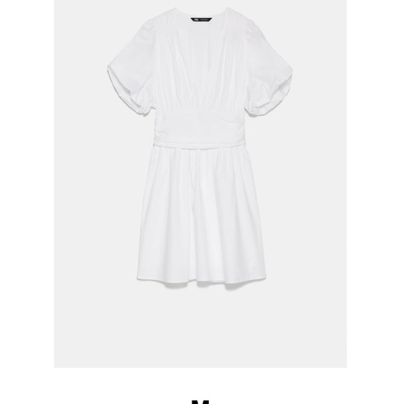 Zara Dresses & Skirts - Zara Poplin Dress - White
